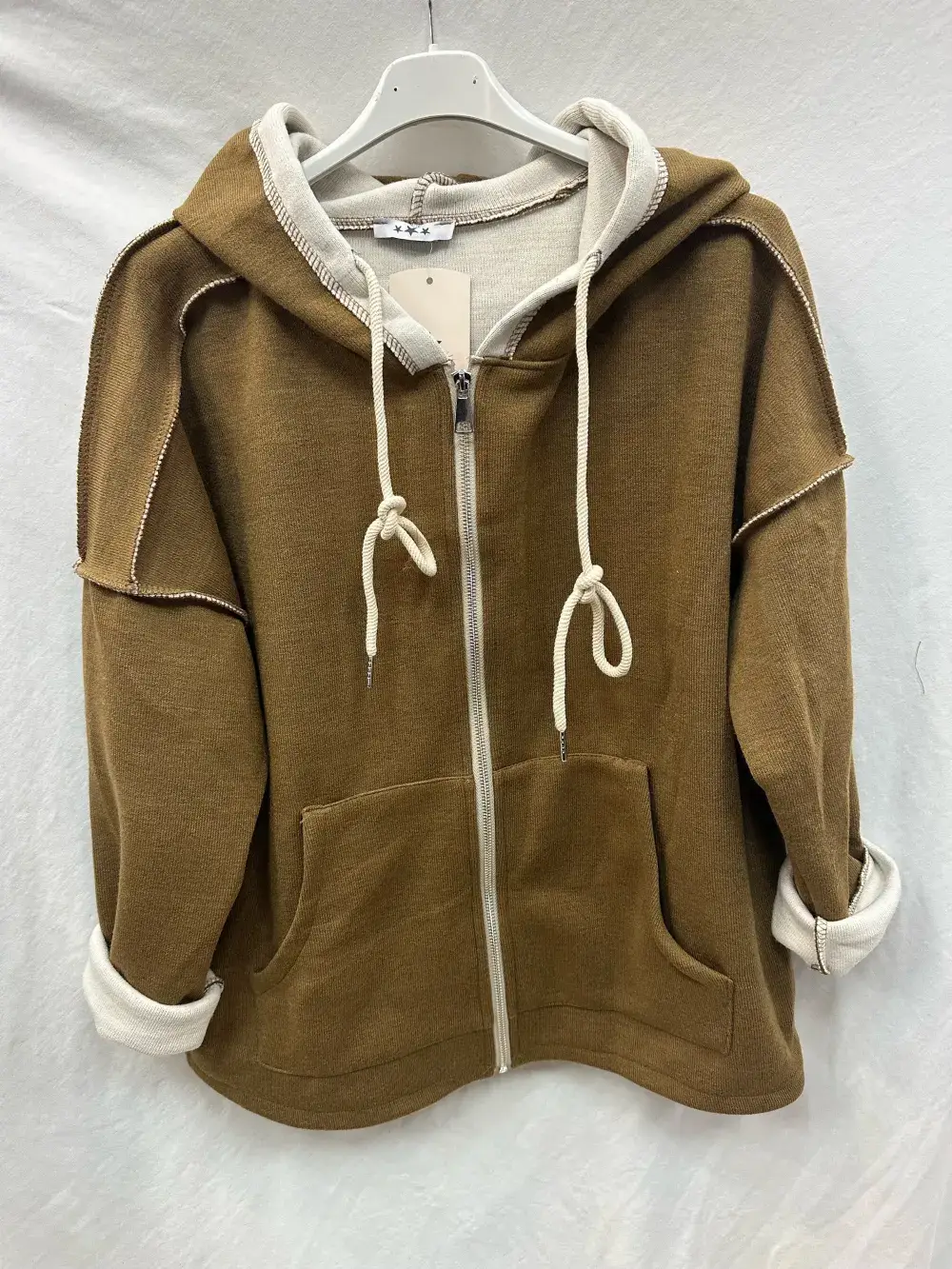 Mimi & Gogo - Wholesale Hoodie - Dames - Ritsvest Met Capuchon @7463_GiZipEpais12