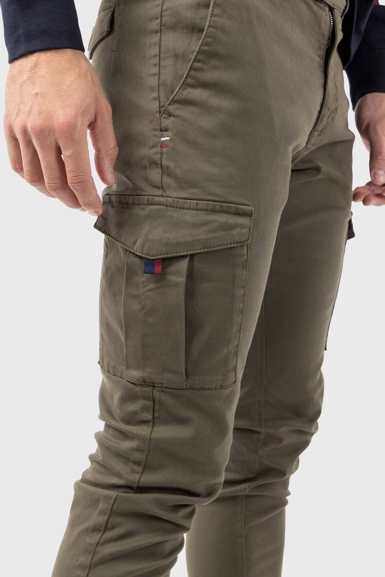 williot - Wholesale Broek - Heren - Kaki cargobroek5