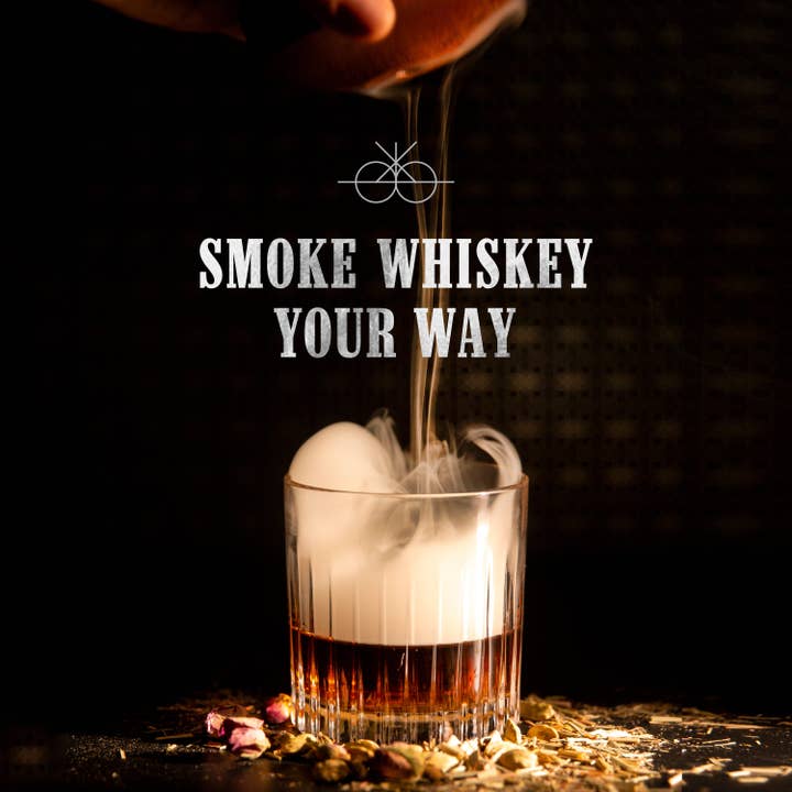 Craftly – wholesale DIY Drink Kit – Whisky Smoker Wood Chips Set: För intensiv rökhemask i varje slump - En osynlig uppsättning för njutning