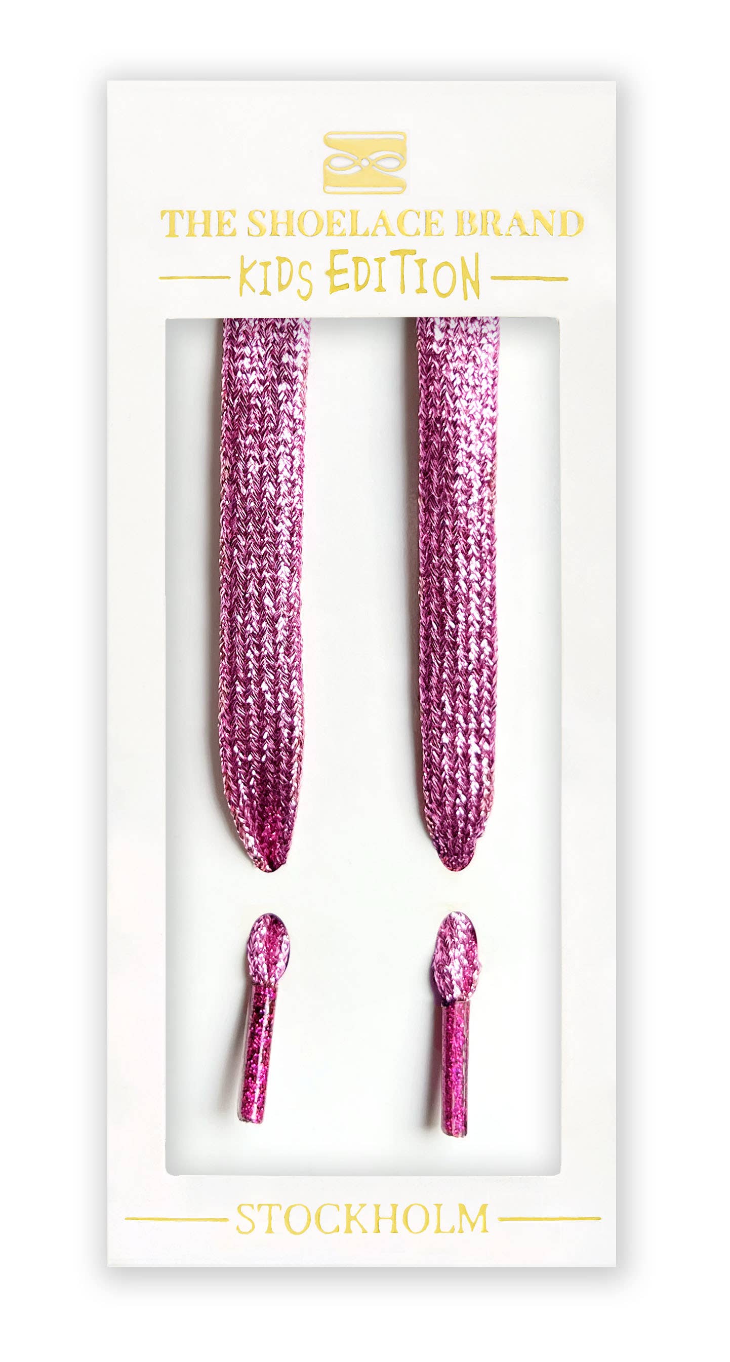 The Shoelace Brand β wholesale Shoelaces β Kids & baby β Kids Glitter Pink β Sparkly Laces for Little Fashion Stars β¨
