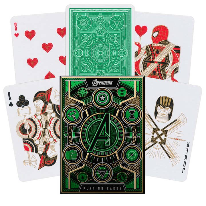 Cardshouse - Wholesale Playing Cards - Avengers Green Edition The Infinity Saga Theory11 Playing Ca