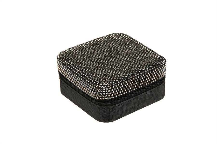 Nima Accessories Inc - Wholesale Jewelry Box/Organizer - Ladies Rhinestone Multi Compartment Jewelry Box0