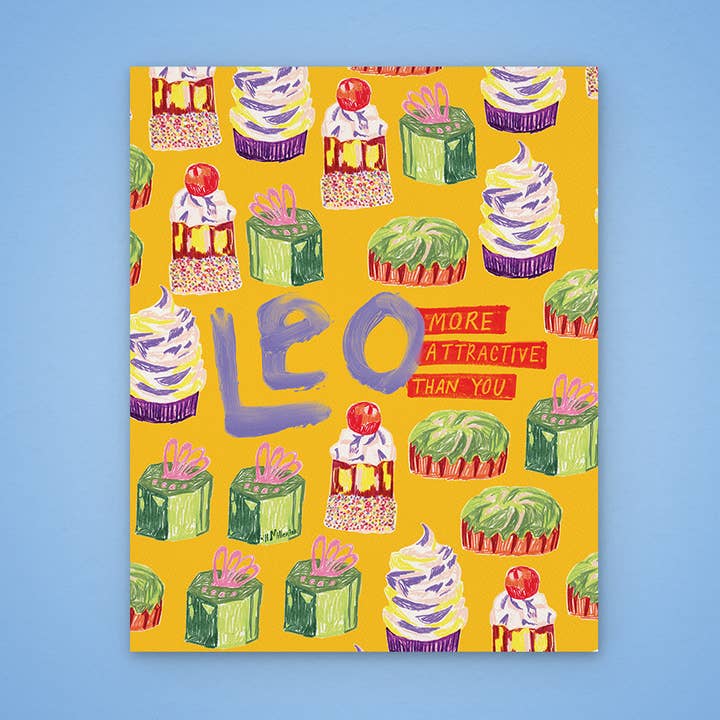 Leo Zodiac Art Print | Food Illustration | Orange for wholesale by H Miller Ink Illustration Art wholesale products
