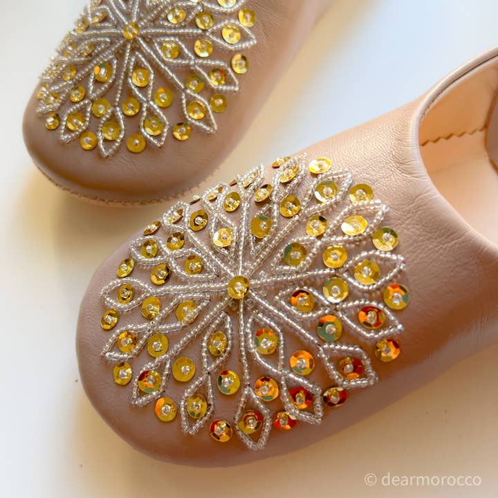 dear Morocco - Wholesale Slippers - Women's - Moroccan leather Slipper Babouche // Beads Nuss Nuss2