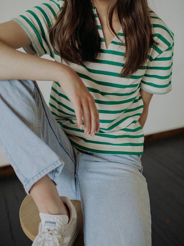 Summer Camp - Wholesale T-Shirt - Women's - Bille T-Shirt Striped1