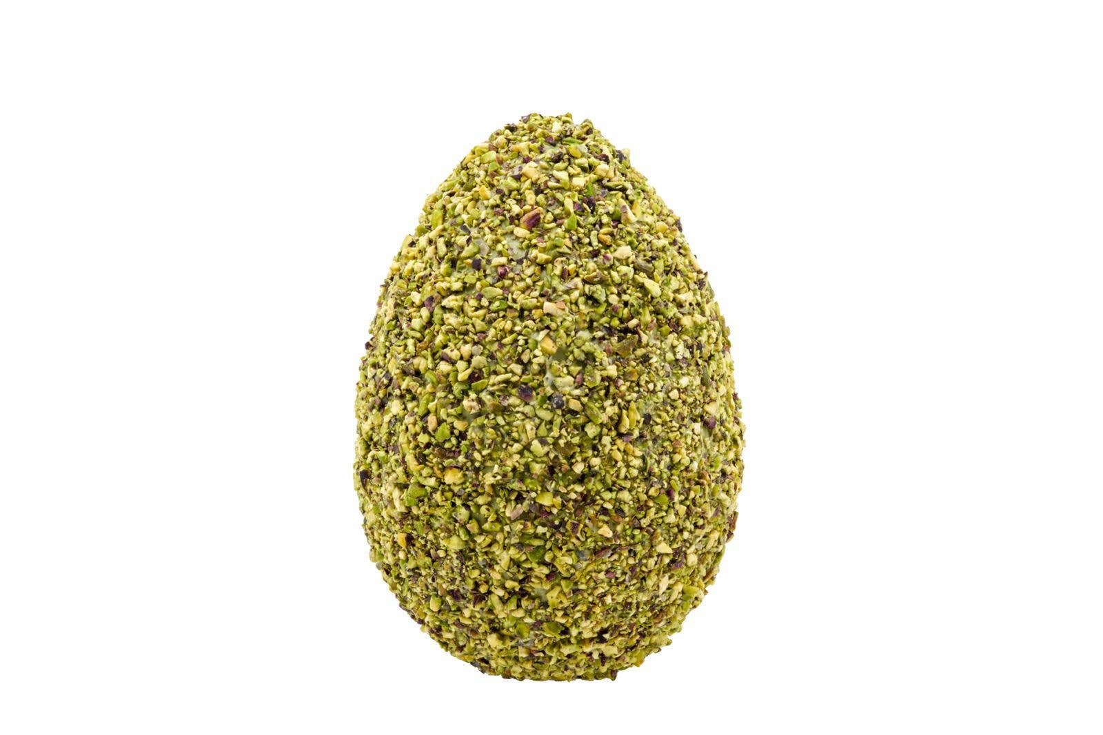 Bronte Dolci - Wholesale Chocolate Covered Sweets - Pistachio Easter egg with pistachio granules