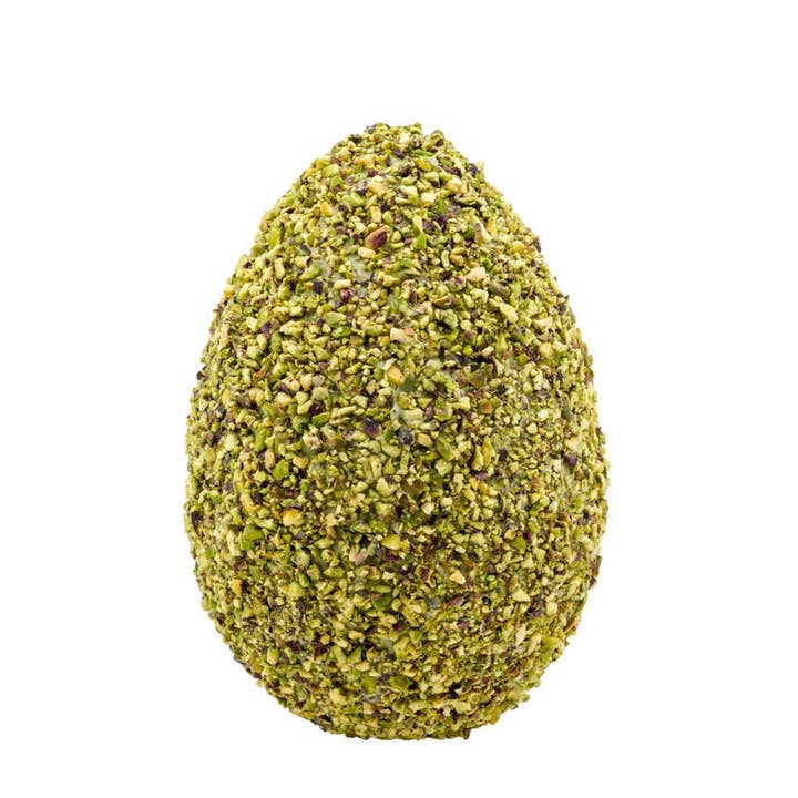 Bronte Dolci - Wholesale Chocolate Covered Sweets - Pistachio Easter egg with pistachio granules0
