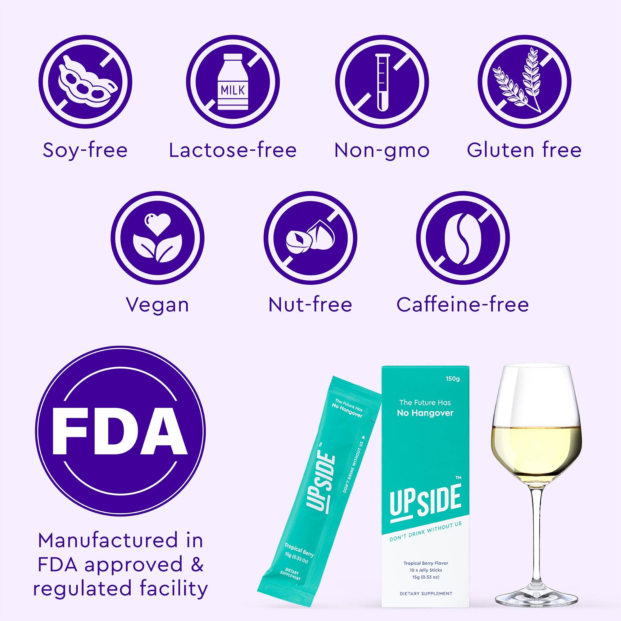 Upside - Before Alcohol Hangover Sticks – wholesale Oralt tillskott/Vitamin – UPSIDE Hangover Jelly Sticks – Date Night (4-pack)5