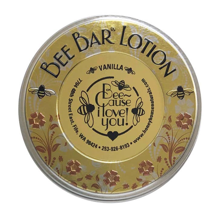 Honey House Naturals - Wholesale Solid Lotion - "Beecause I Love You" - Sentiment Bee Bar Lotion