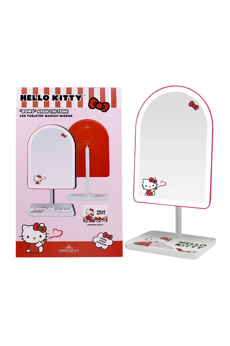 PINEAPPLE Beauty - Wholesale Vanity Mirror - Impressions Vanity IVMM-HKBOWSM454-RED Bows LED Mirror - 10