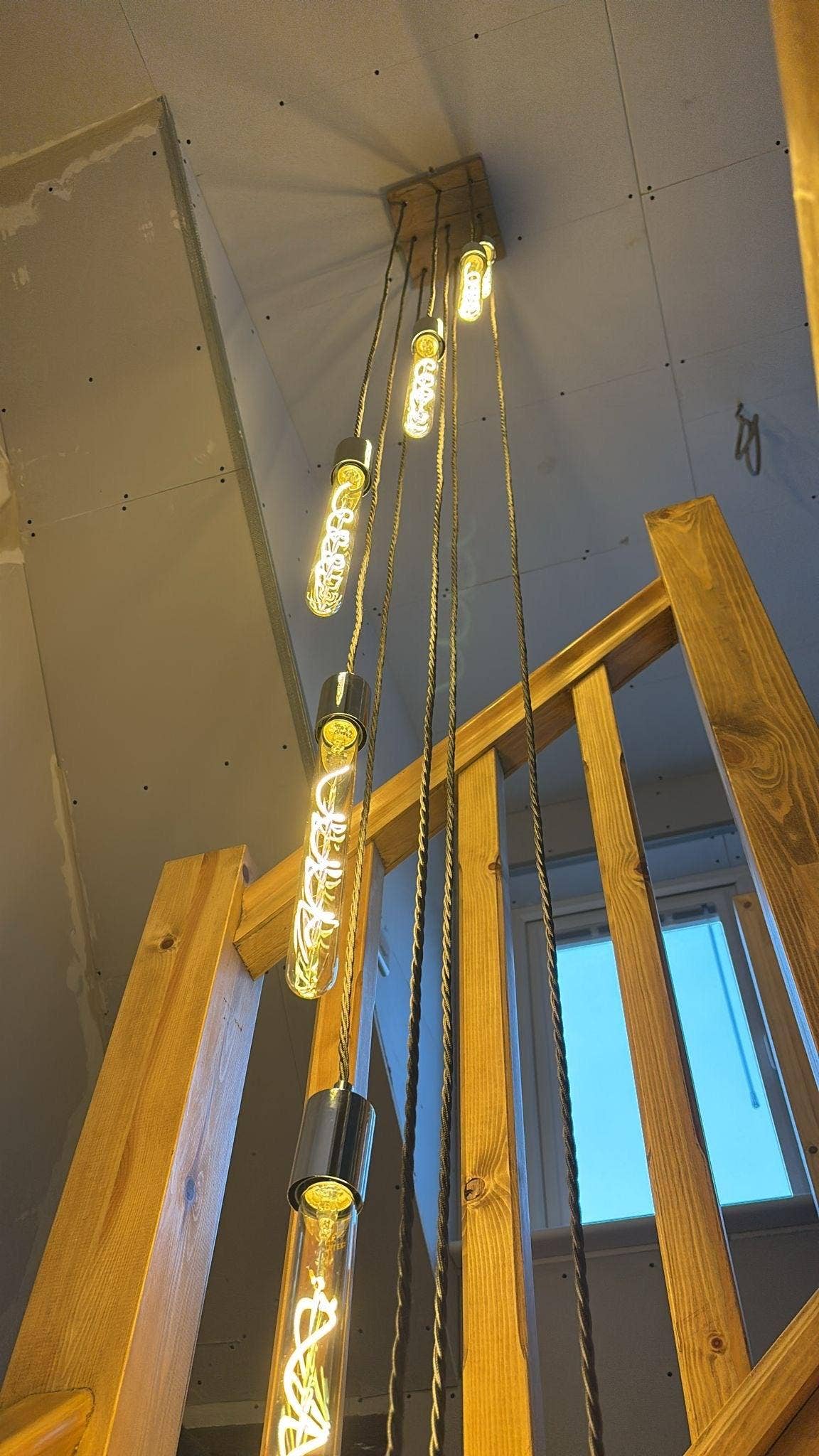 MooBoo Home - Vente Lustre/Suspension - Lustre Cascade Carré 9 ampoules1