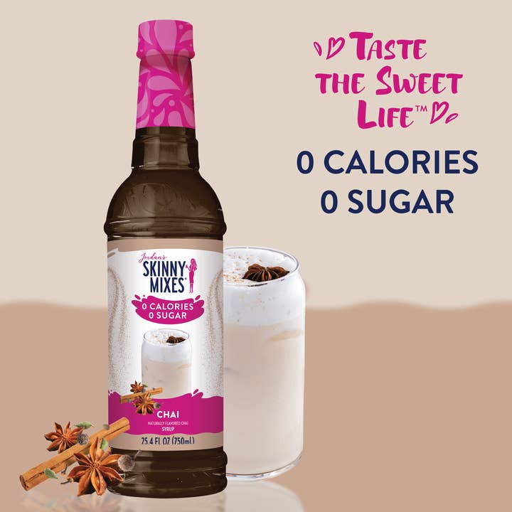 Jordan's Skinny Mixes - Wholesale Flavored Syrup - Sugar Free Chai Syrup2