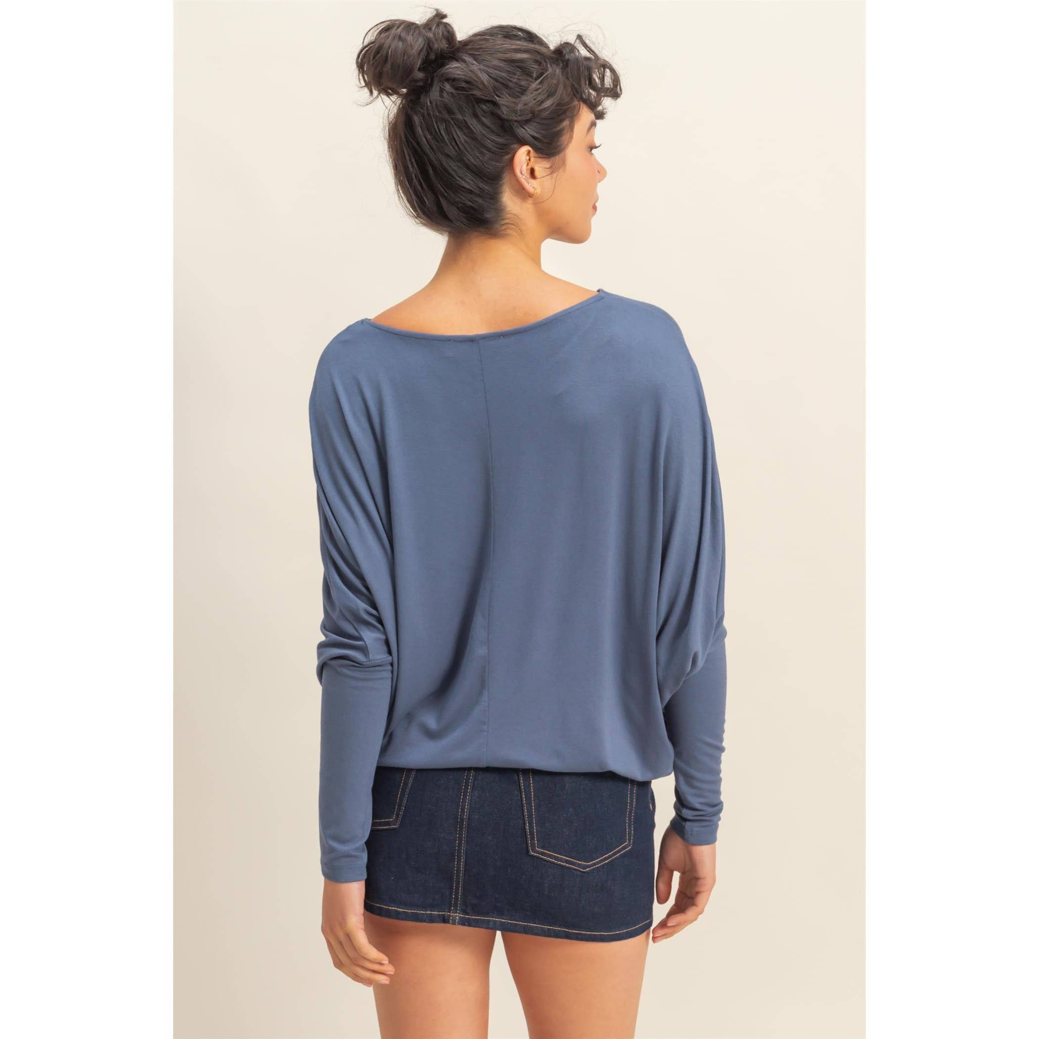 HYFVE – wholesale Stickad topp - Dam – Dolman Långärmad Topp23