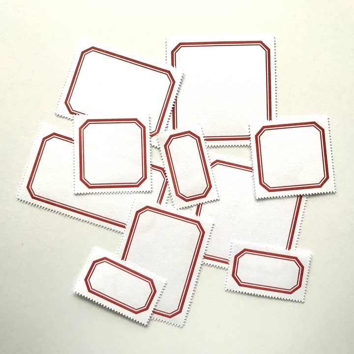 The Portland Stamp Company - Wholesale Gift Tag Label - Blank Labels — Classic, Red15