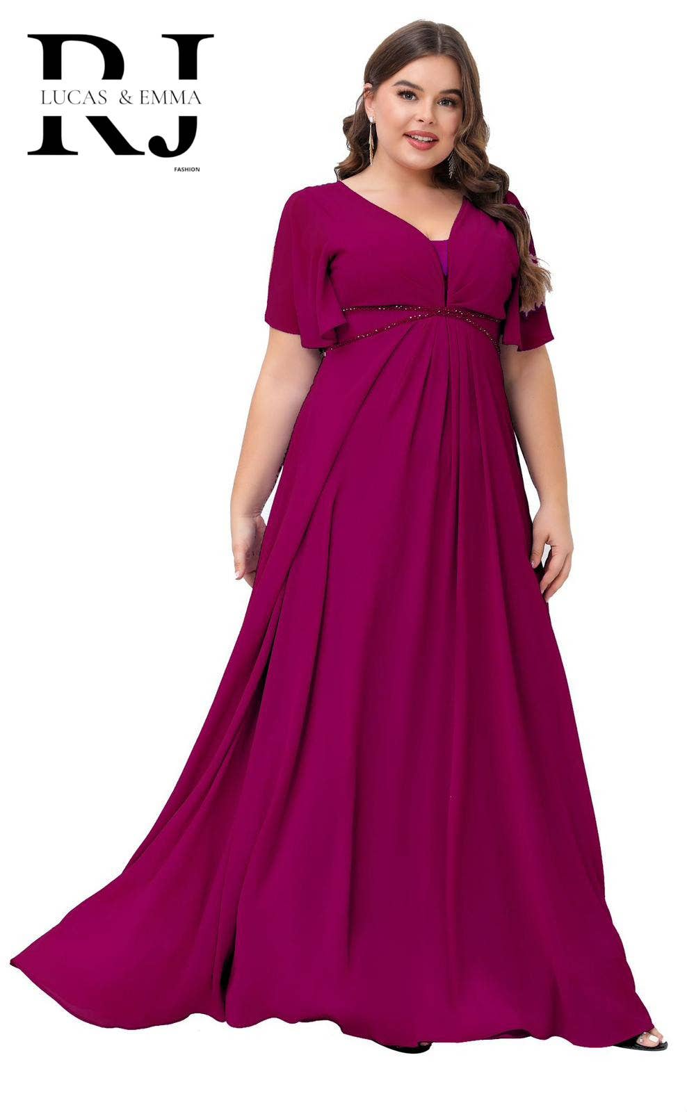 Lucas & Emma - Sarl RJ & co - Vendita all'ingrosso Abito da sera - Donna - Abito da sera plus size Houston 22292