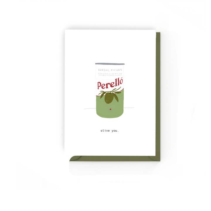 Love Olive - Illustrated Love Card for wholesale by Olive and Clive