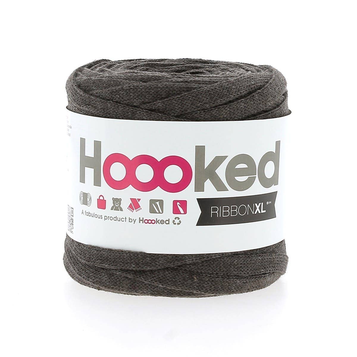 Hoooked Yarns - Vendita all'ingrosso Lana - Filo di tessuto riciclato Ribbon XL 125 g12