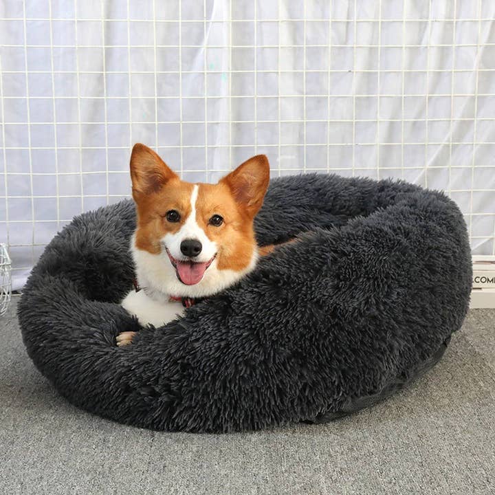 PAWPAWwholesale - Wholesale Pet Bed - Cat/Dog - Fluffy Donut Cat Bed – Plush & Cozy Pet Cushion_CWMM527941