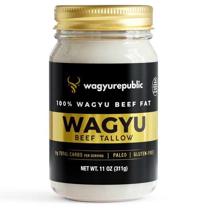 Wagyu Republic Wagyu Beef Tallow, 11oz Glass Jar and other Purchase Wholesale halal wagyu beef. Free Returns & Net 60 Terms on Faire trending on Faire.