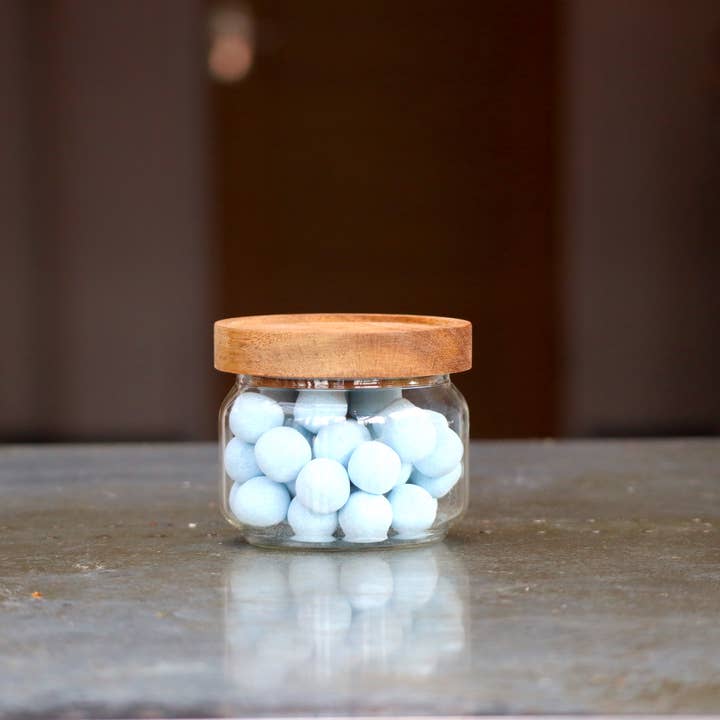 Mrs Green's Eco Store Ltd - Wholesale Jar - Glass Kitchen Pantry & Storage Jars with Acacia Lids
