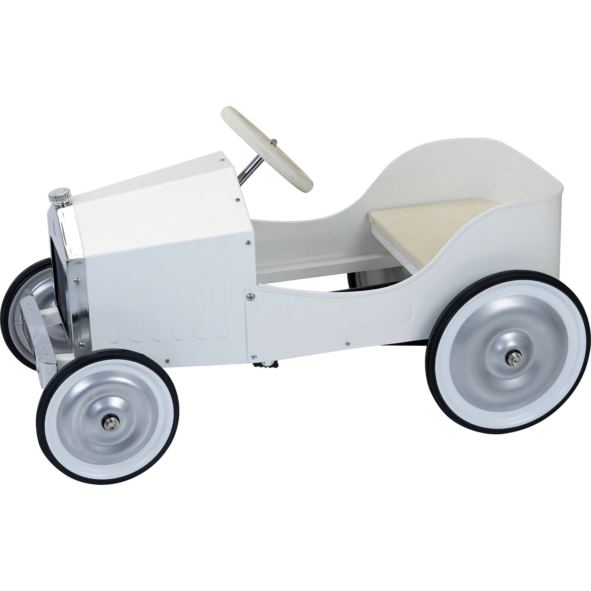 Hippychick - Wholesale Toy Car/Truck - Kids - Vilac Large White Pedal Car – Classic Ride-On Toy for Kids2