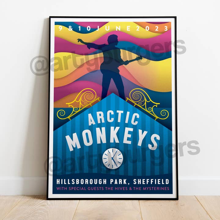 Arctic Monkeys Live Tour 2023 Sheffield // Alex Turner for wholesale by ArtyBurgers