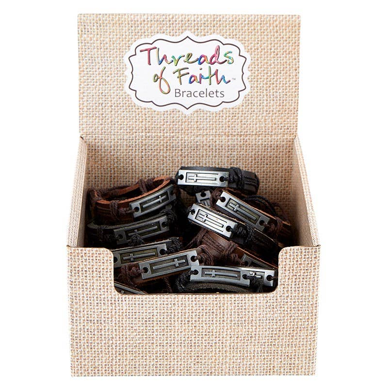 Faithworks by Creative Brands - Wholesale Jewelry Set - Filled Display - Adjustable Cross Bracelet - 24 pcs4
