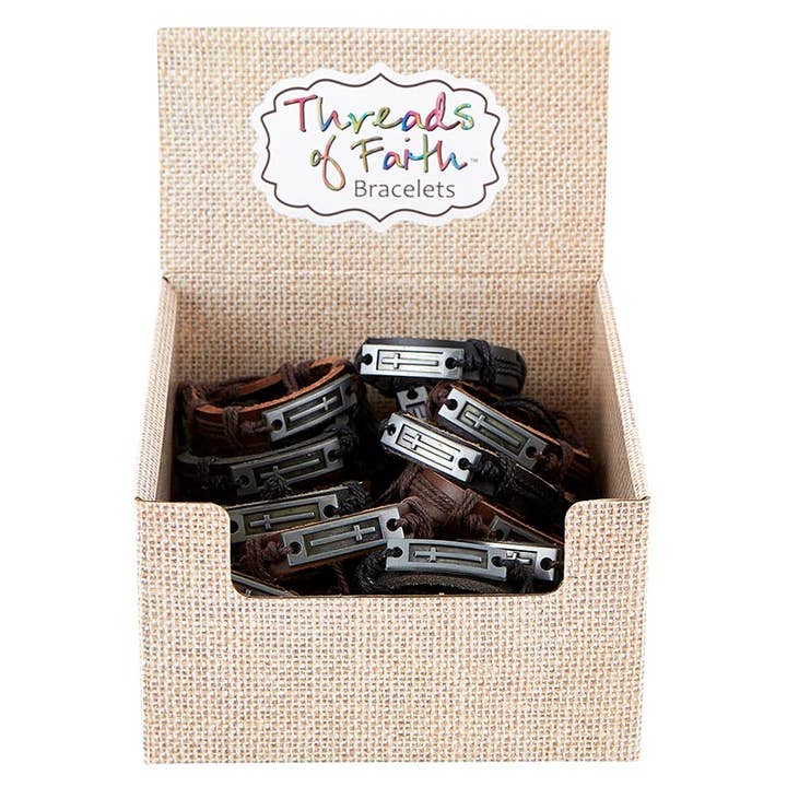 Faithworks by Creative Brands - Wholesale Jewelry Set - Filled Display - Adjustable Cross Bracelet - 24 pcs4
