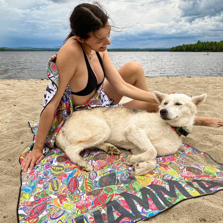 FRUIT STICKER - BEACH TOWEL for wholesale by Dammya Swimwear