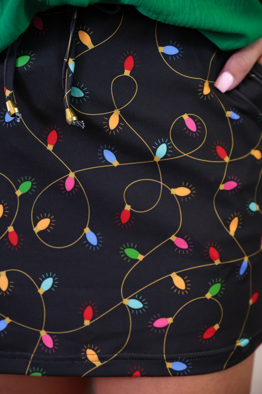 Sort Julelys Skort for engroshandel på Faire7