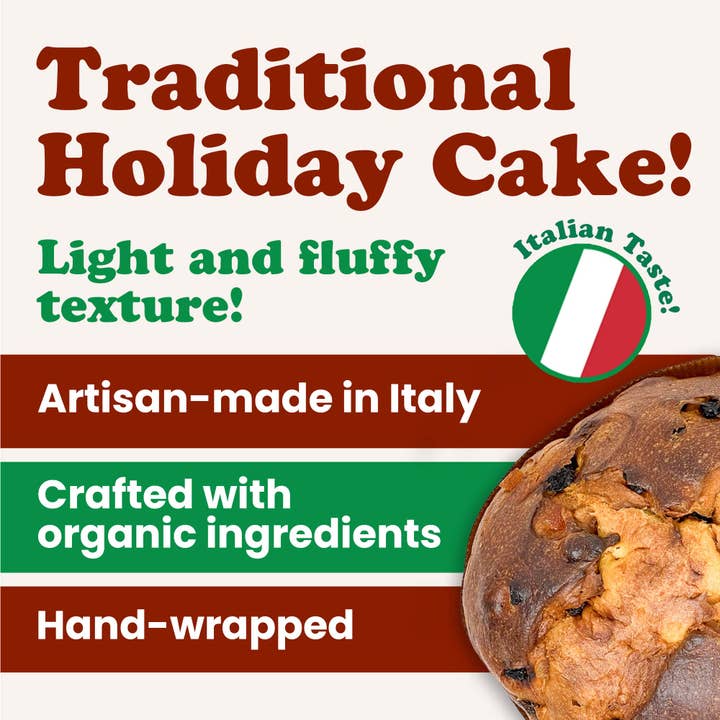 Food To Live - Wholesale DIY Food Kit - Organic Italian Panettone - Authentic Artisan-Made, Non-GMO