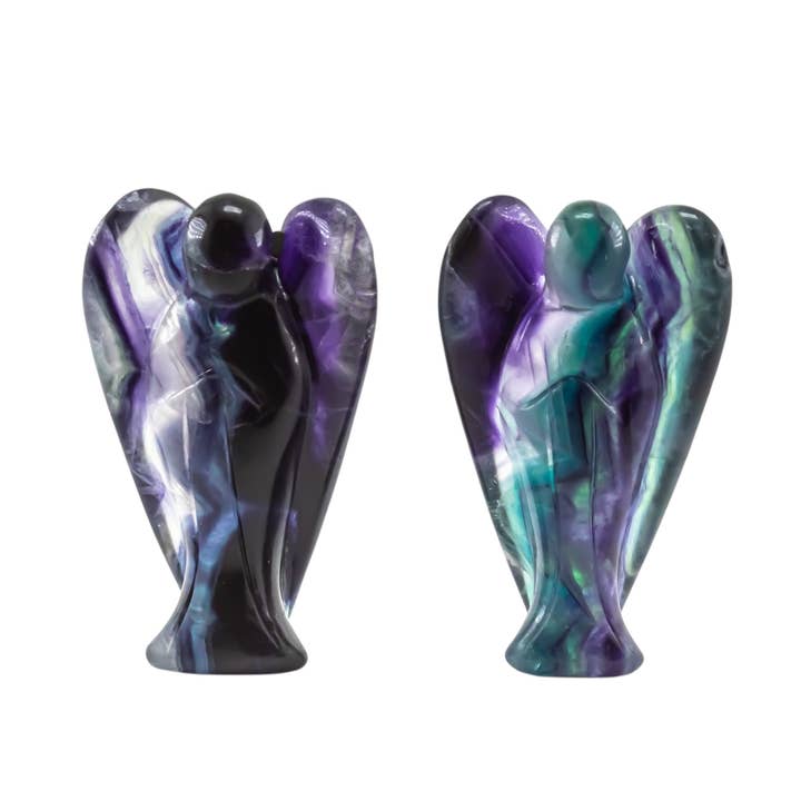 Fluorite Angels 10cm for wholesale by Quasar Gems USA