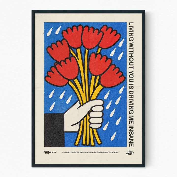 Flowers - Music Prints for wholesale by Reign&Hail