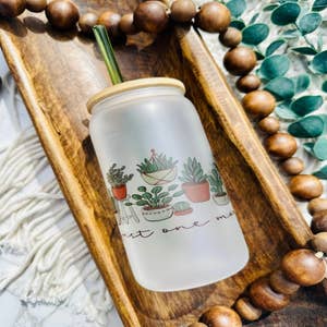 Plant Daddy beer can glass