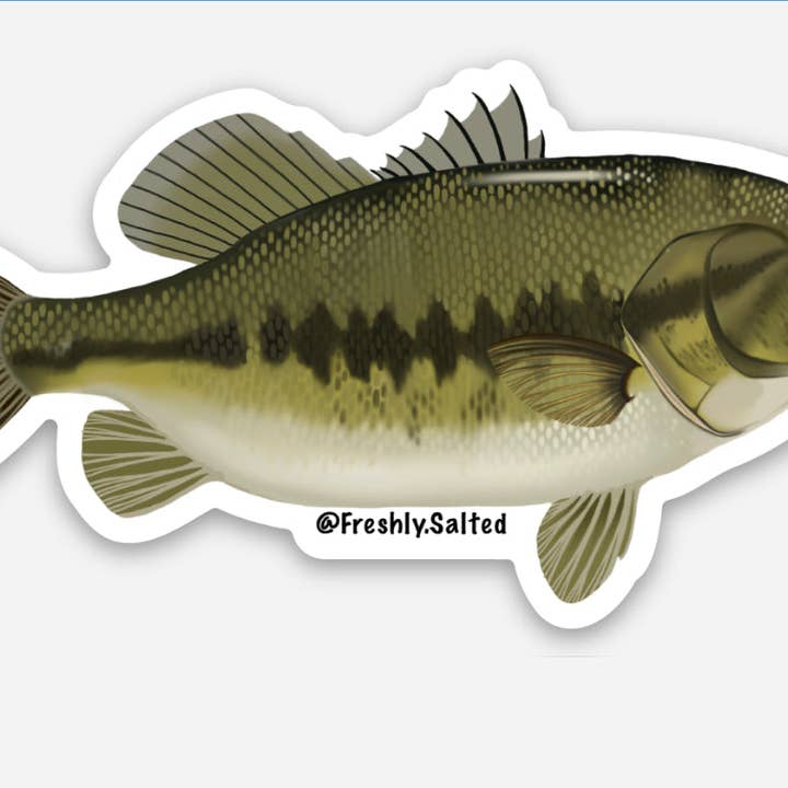 Stor mun bas klistermärke för wholesale av Freshly Salted LLC