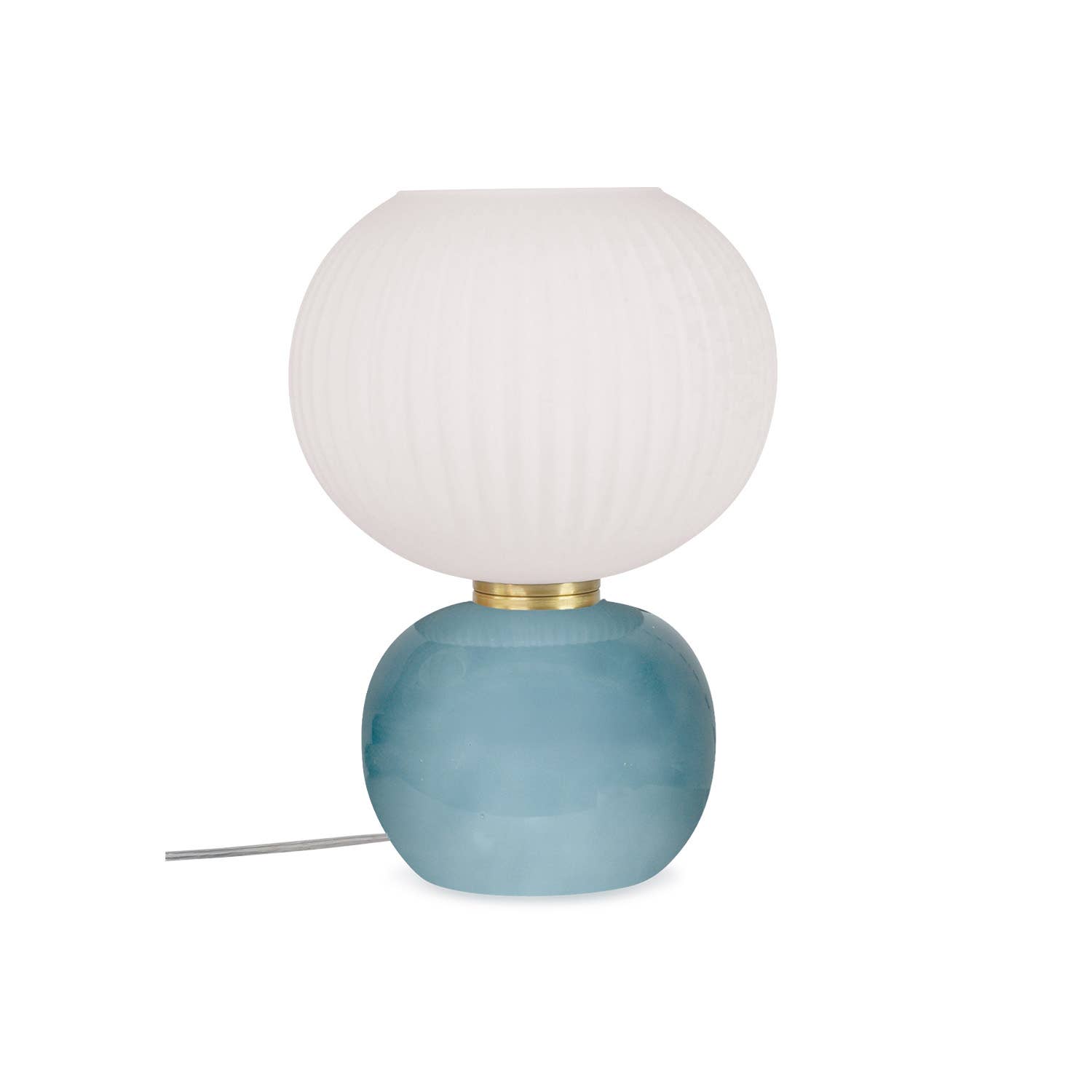 Opjet Paris - Wholesale Booklight - Adonis frosted blue lamp pm D20 H28cm0