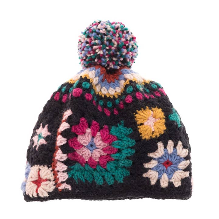 Nero Cappello all'uncinetto Woodstock in vendita all'ingrosso su Faire0