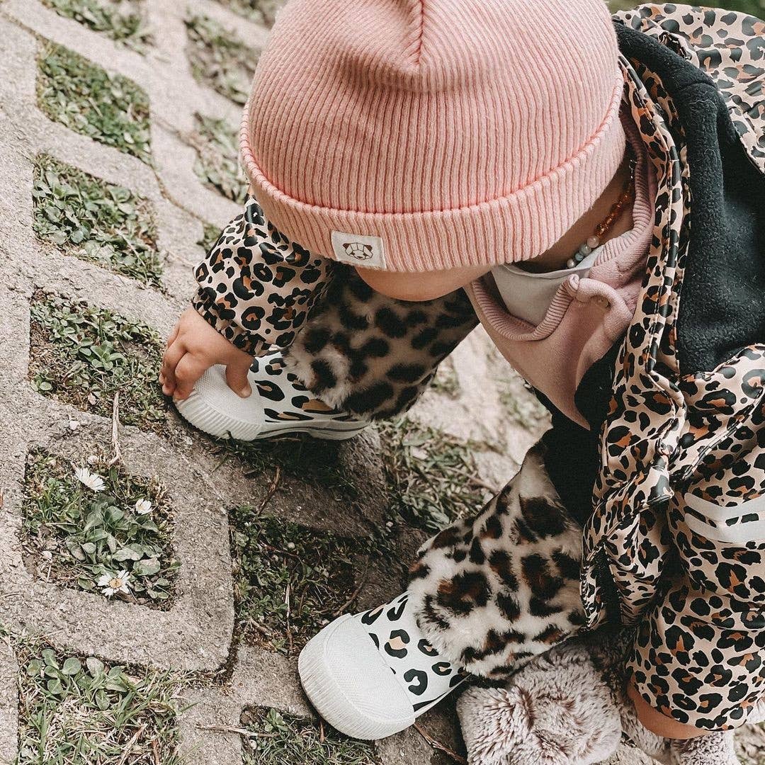 BOXBO - Vendita all'ingrosso Stivali da pioggia - Bambini - Stivali da pioggia per bambini con pelliccia leopardata - Gomma ecologica1