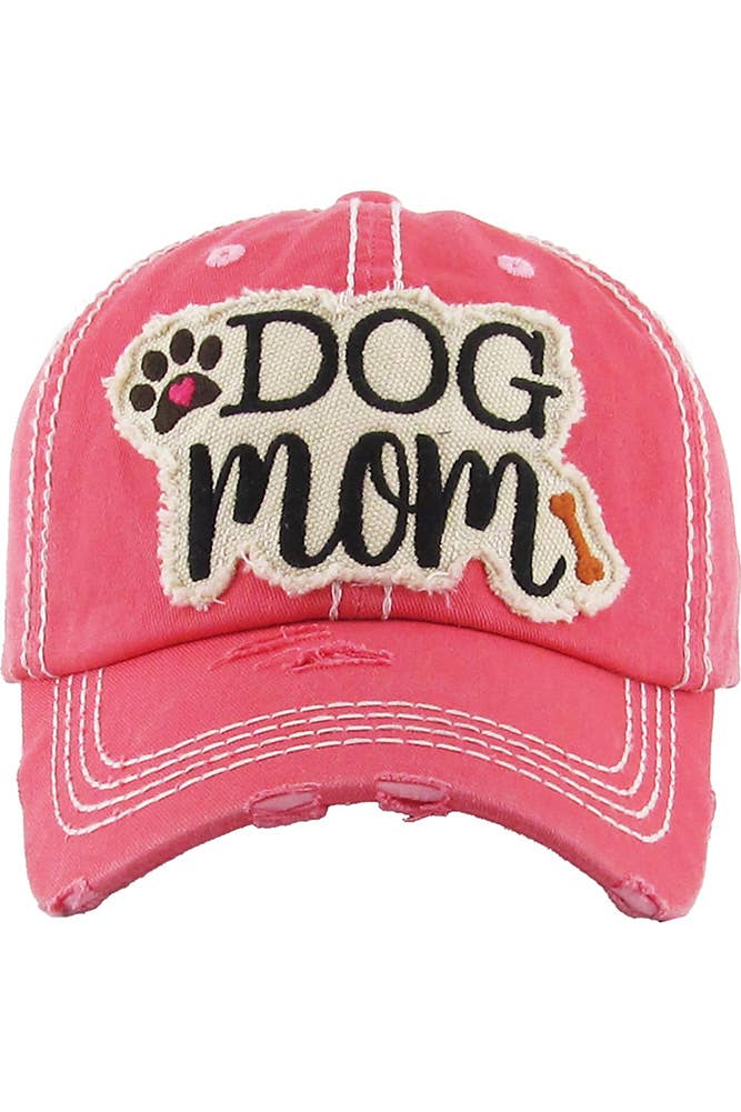 Hana – wholesale Baseballkeps - Dam – DOG MOM keps med vintagepatch och sliten look10