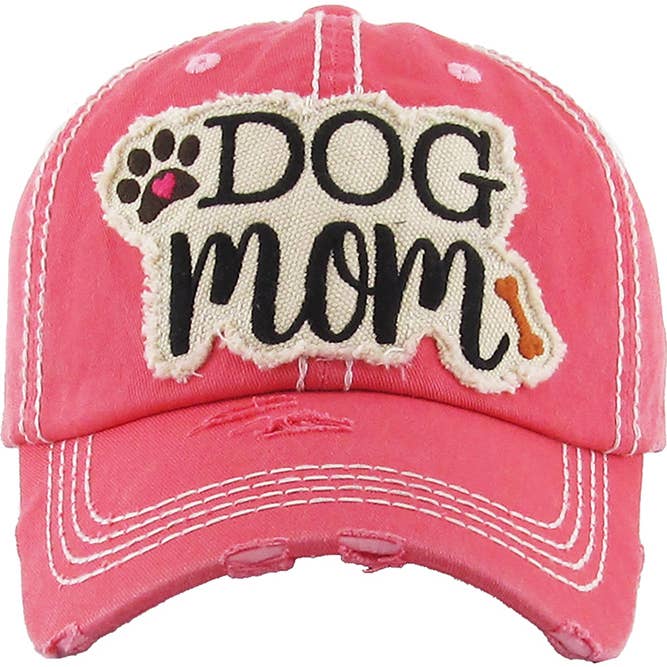 Hana – wholesale Baseballkeps - Dam – DOG MOM keps med vintagepatch och sliten look10