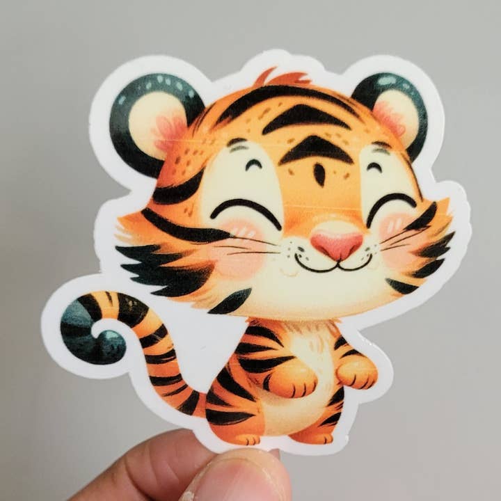 Tijgersticker | Laptopsticker | Vinylsticker voor wholesale door CraftdeeD