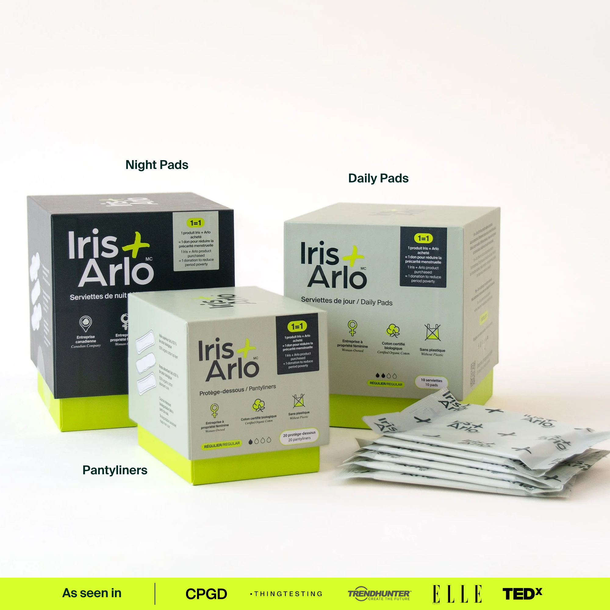 Iris + Arlo - Vente Protections menstruelles/serviettes hygiéniques - Protège-dessous10