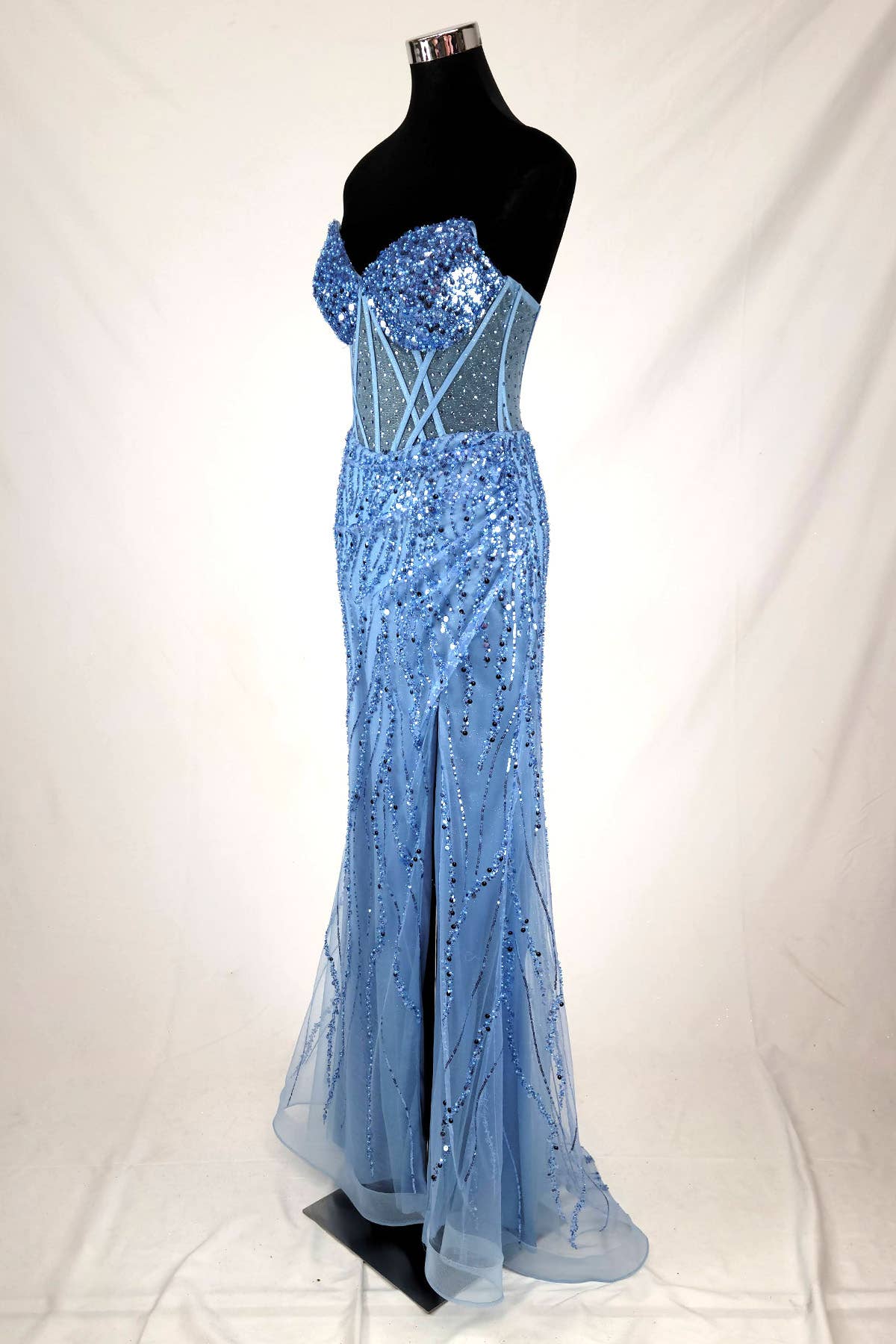 Chicas – wholesale Klänning - Dam – Älskling lång klänning med pärlor och paljetter C36621