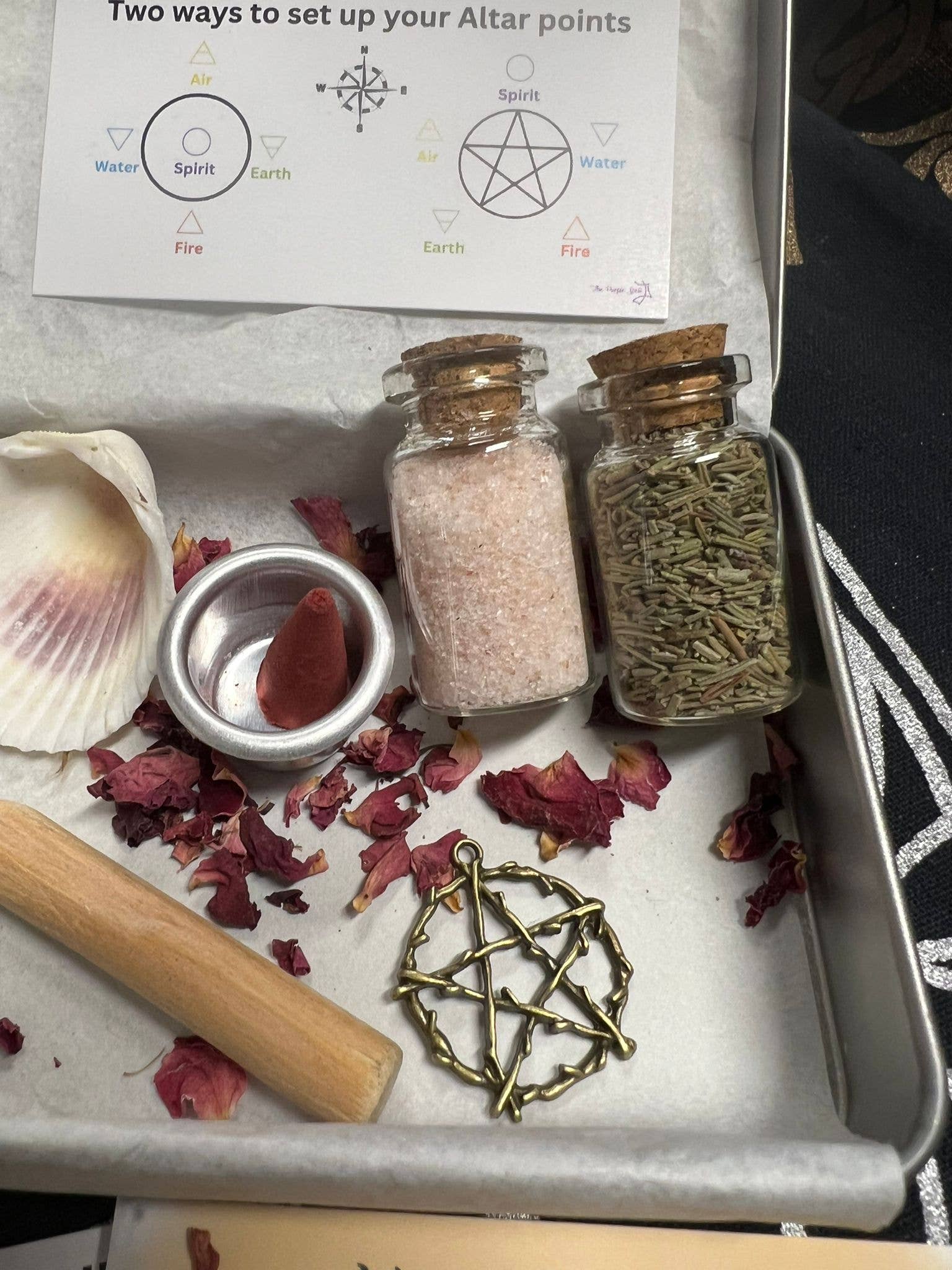 The Purple Spell – wholesale Craft supplies – Witch Travel Altar Kit - Spell Kit for Spells and Ritual1