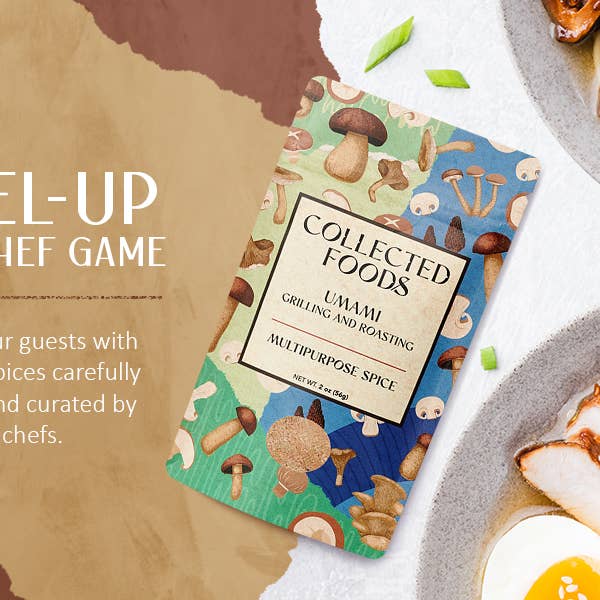 Collected Foods - Wholesale Dried Spice Mix - Umami Mushroom Blend - Chef Blended & Curated - Small Batch8