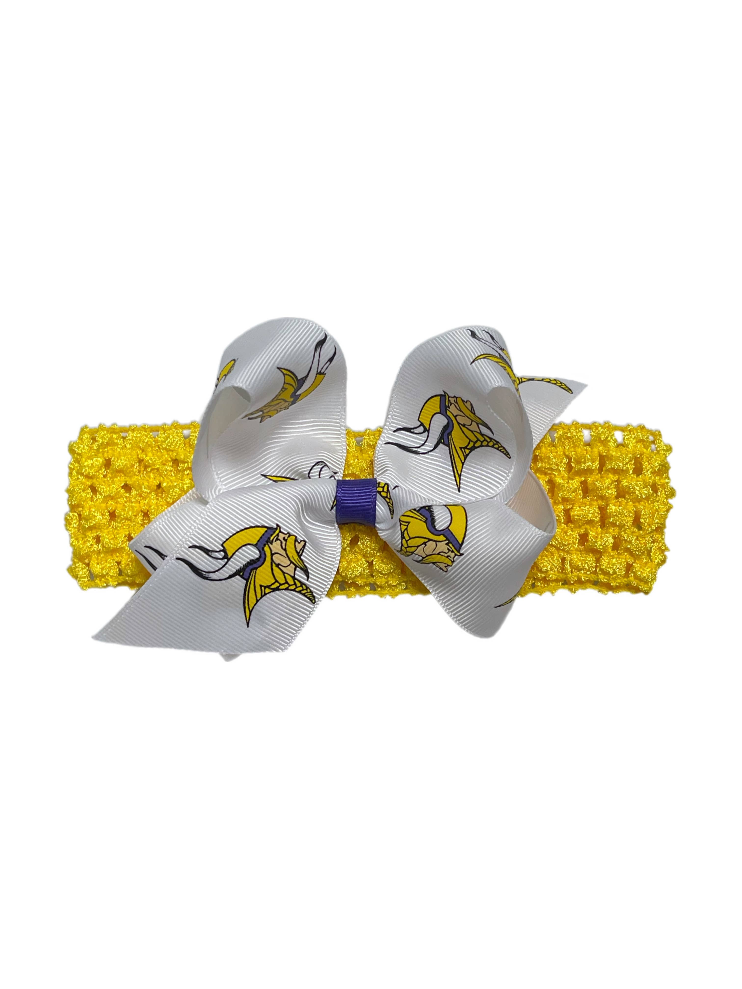 USA Licensed Bows and Accessories – wholesale Fashion headband – women's – Crochet Headband W/ Junior Bow #2647