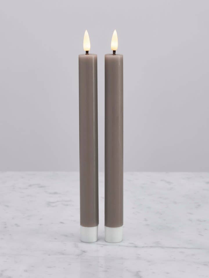 LED 2 pk Dinner Candle Beige 22 cm for wholesale by Norway Designstudio