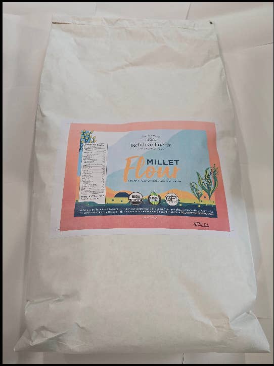 Millet Flour, 25 lbs. - Organic & Gluten-Free for wholesale by Relative Foods