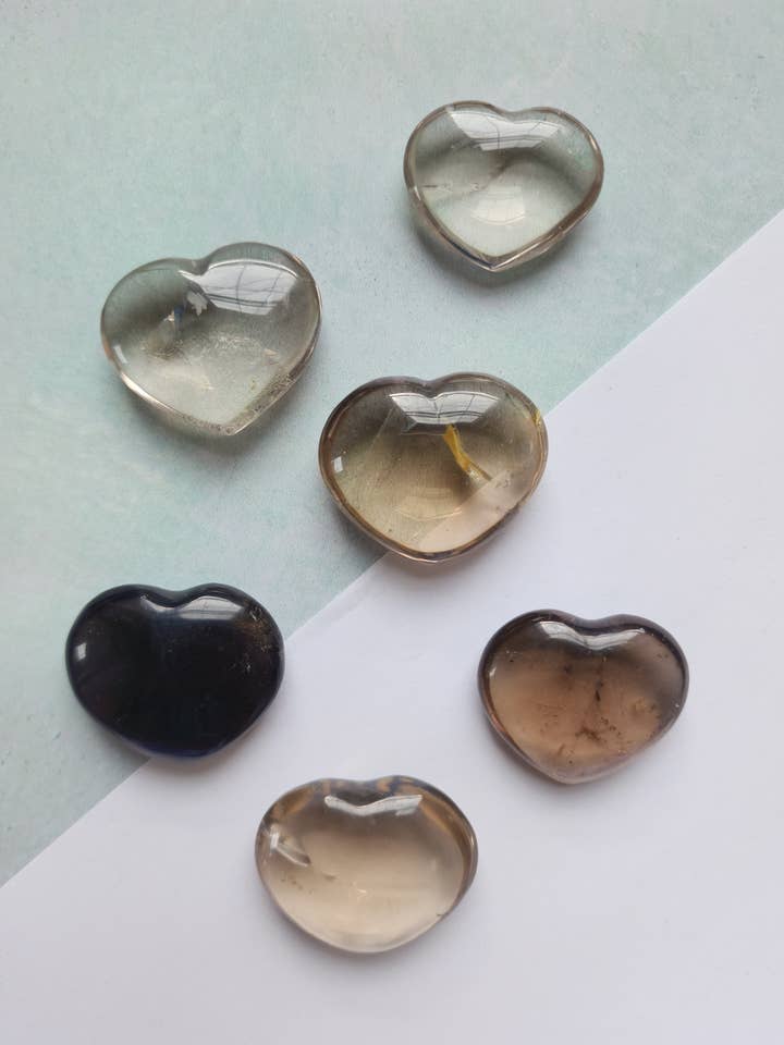 Smoky Quartz Hearts for wholesale by Elements of Aura
