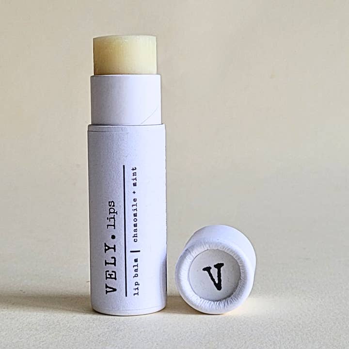 The Vely Soapery - Wholesale Lip Balm - Natural Vegan Lip Balm With Chamomile Extract and Mint0